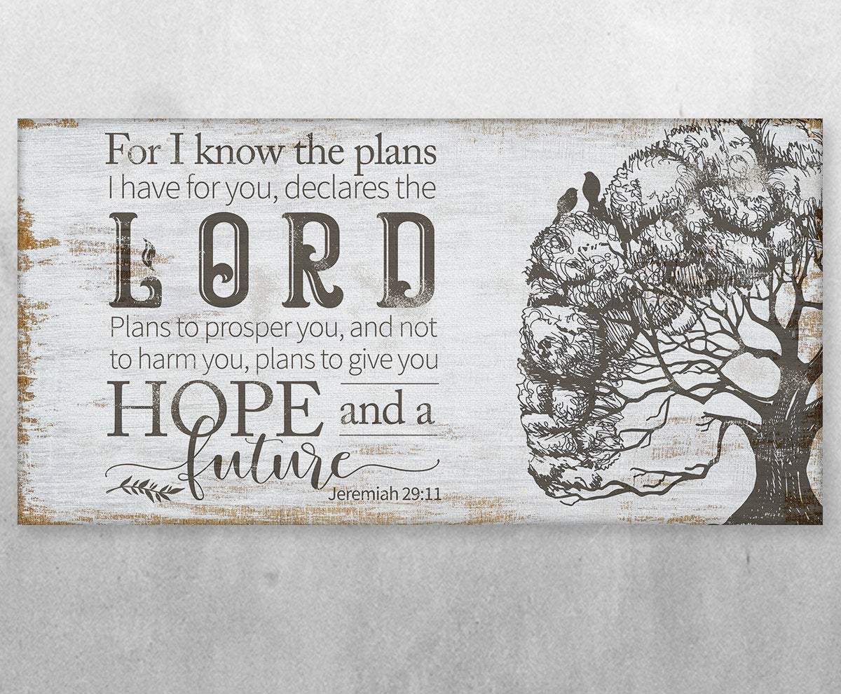 For I Know The Plans - Canvas