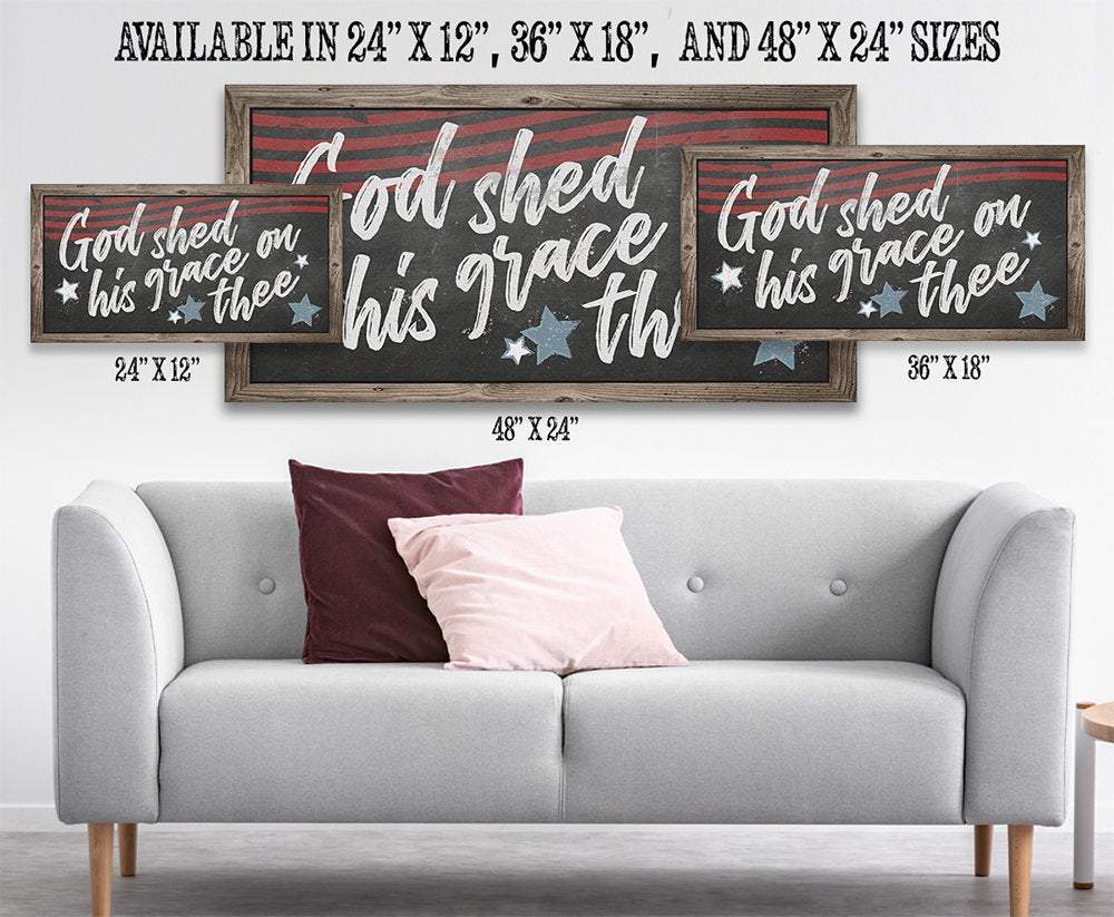 God Shed His Grace On Thee - Canvas