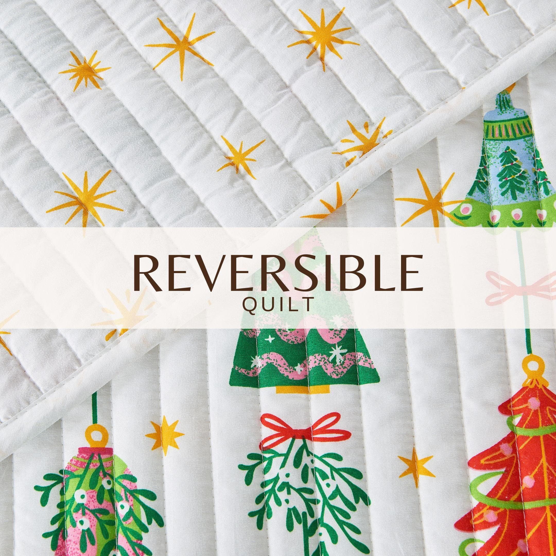 Colorful Holiday Quilt Set - Midnight Magic Collection