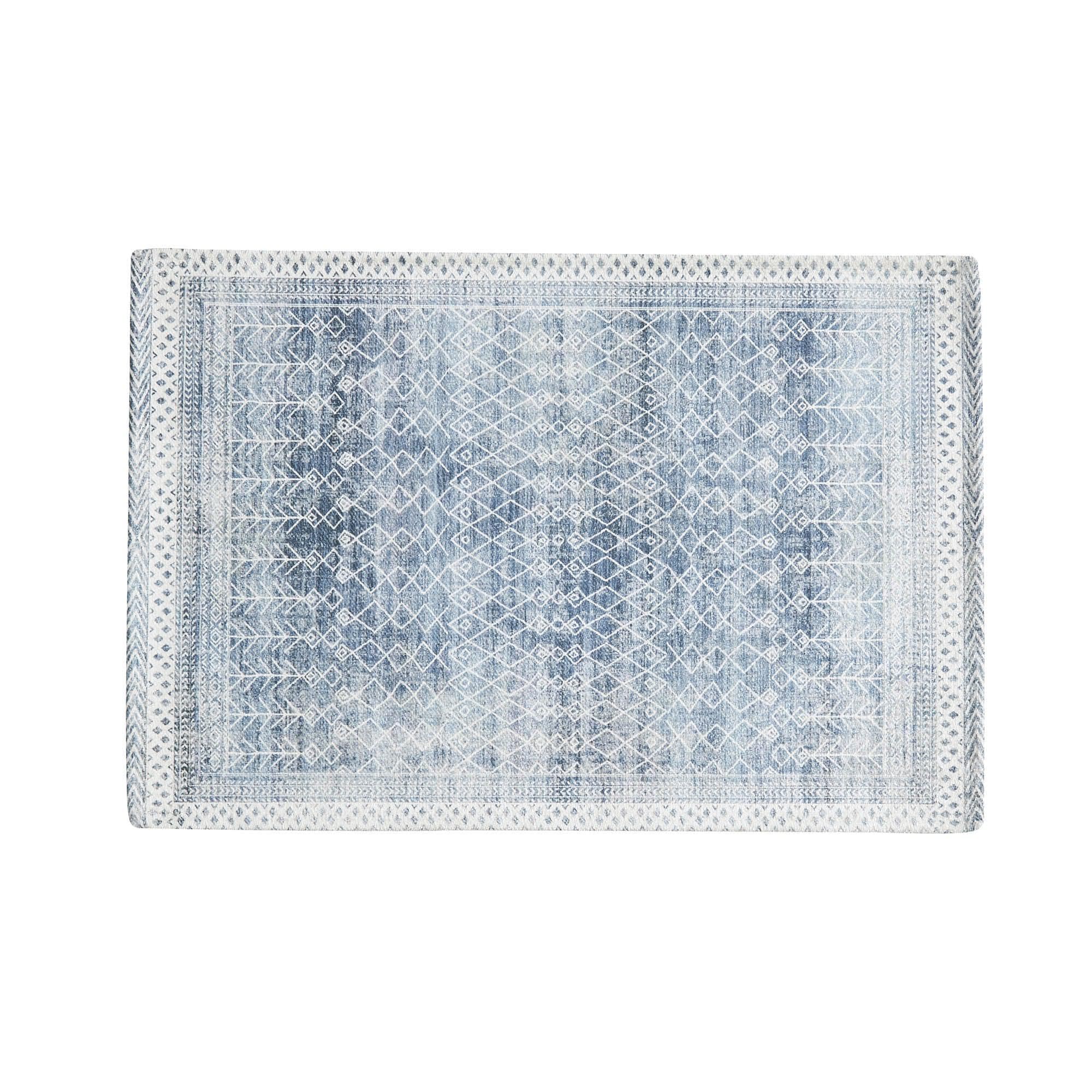 Distressed Moroccan Machine Washable Accent Area Rug 5' x 7' - Neve Collection