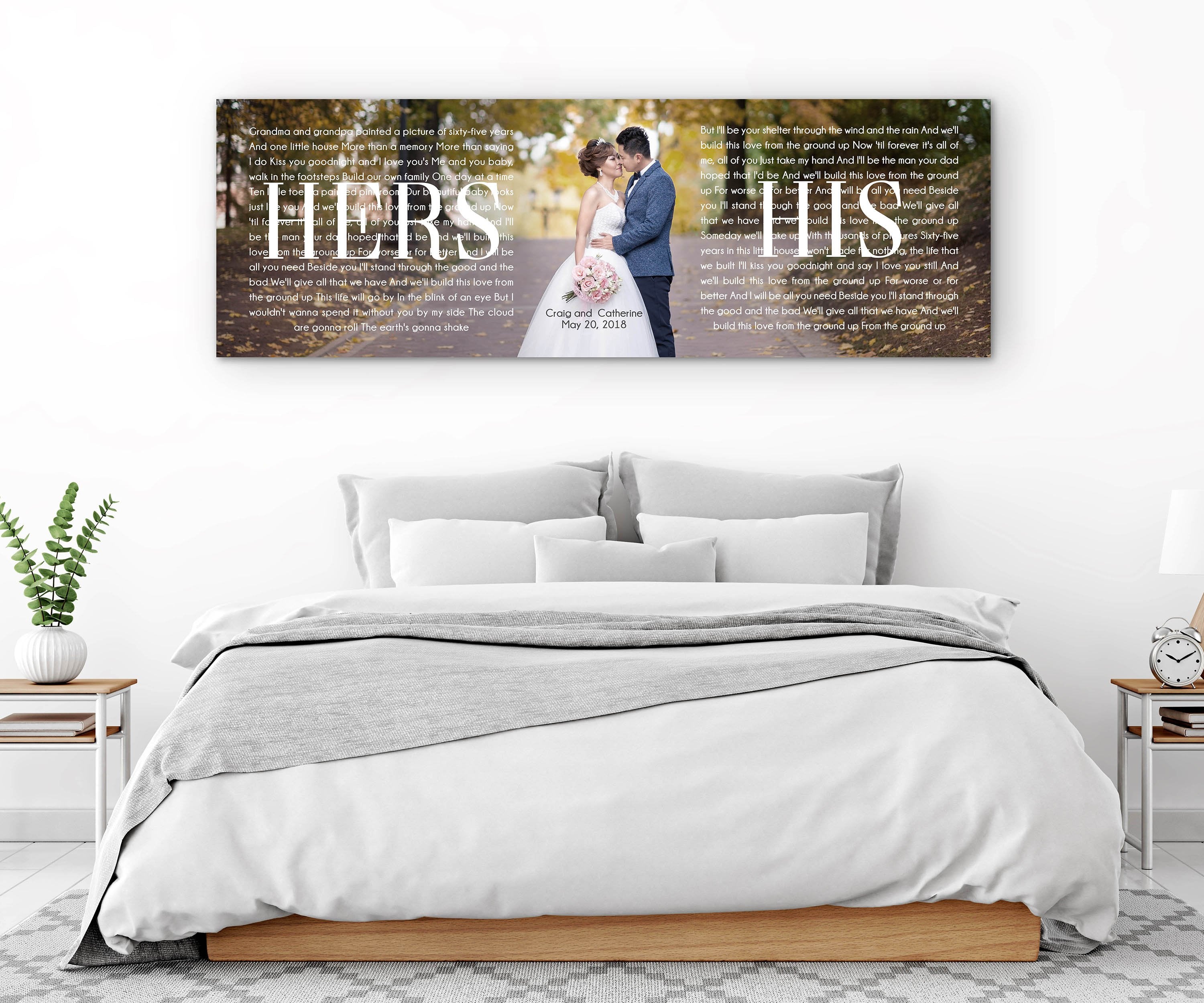 His And Hers Panoramic Canvas
