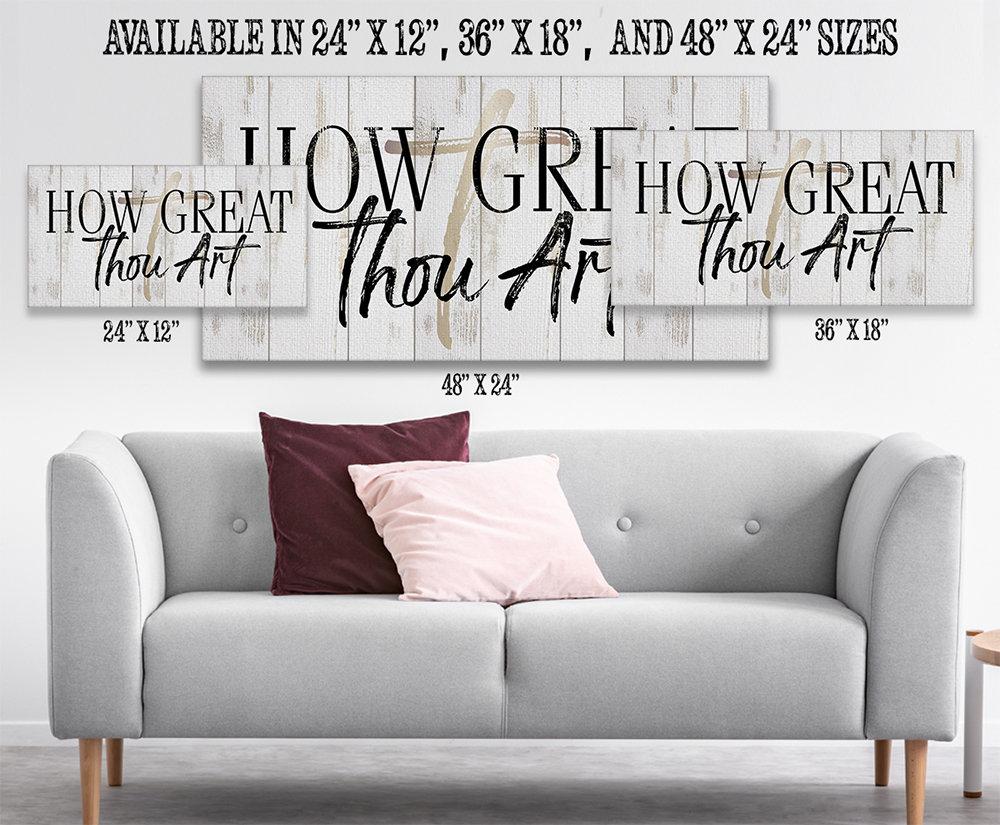 How Great Thou Art - Canvas