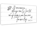 If You Want To Change The World - Canvas