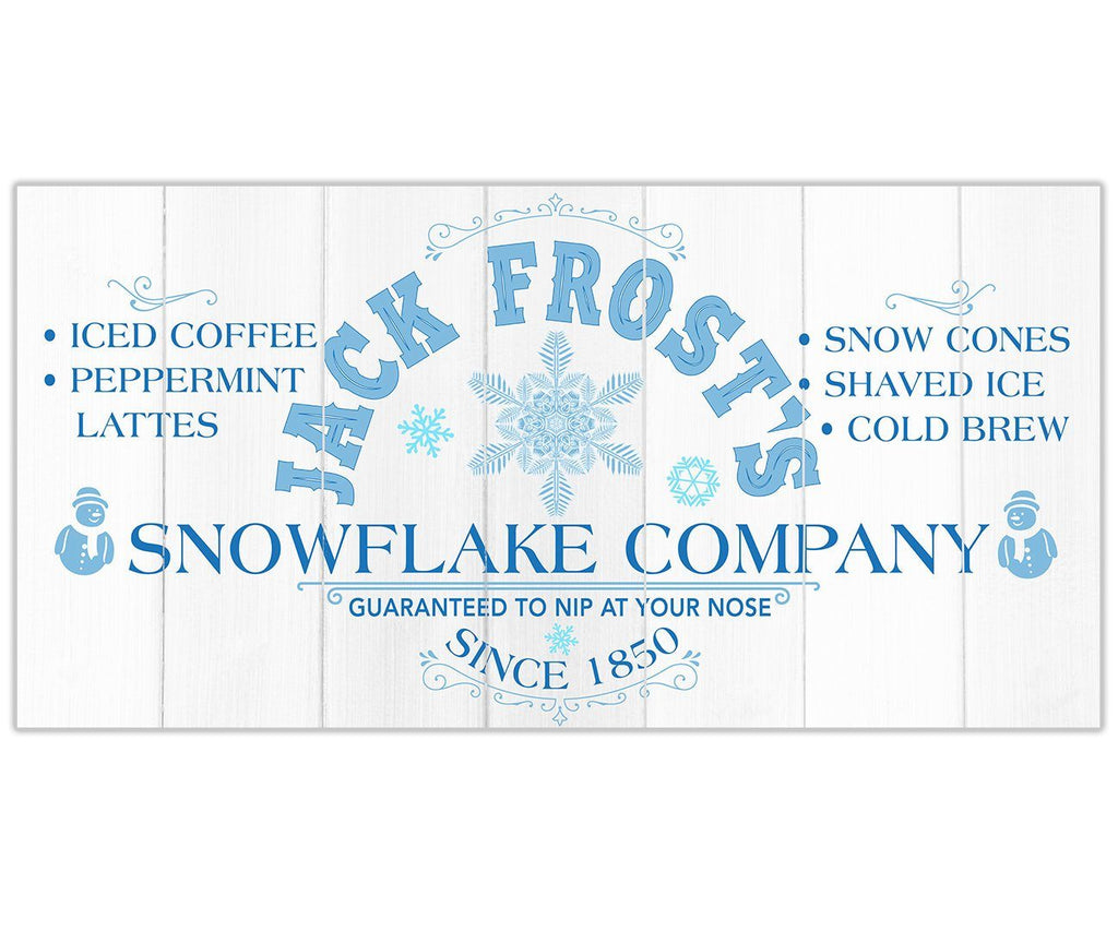 Jack Frost Snowflake Co - Canvas