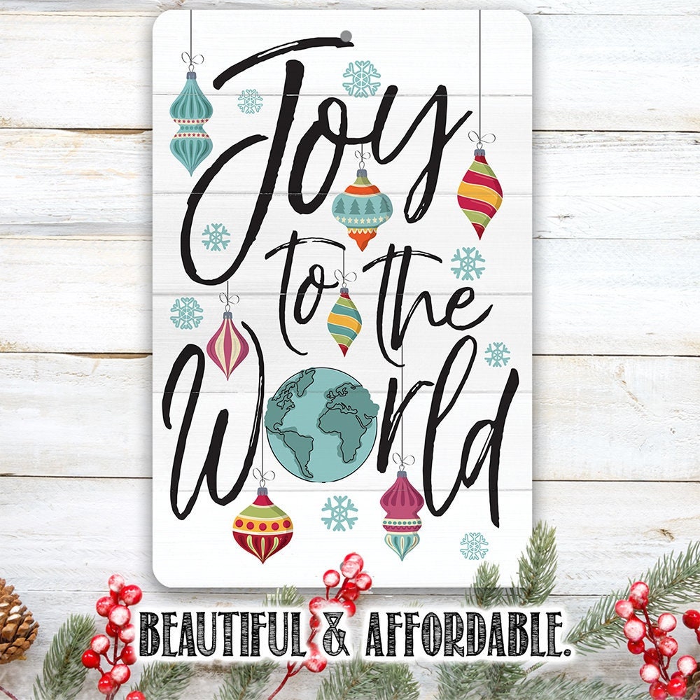 Joy To The World - Metal Sign