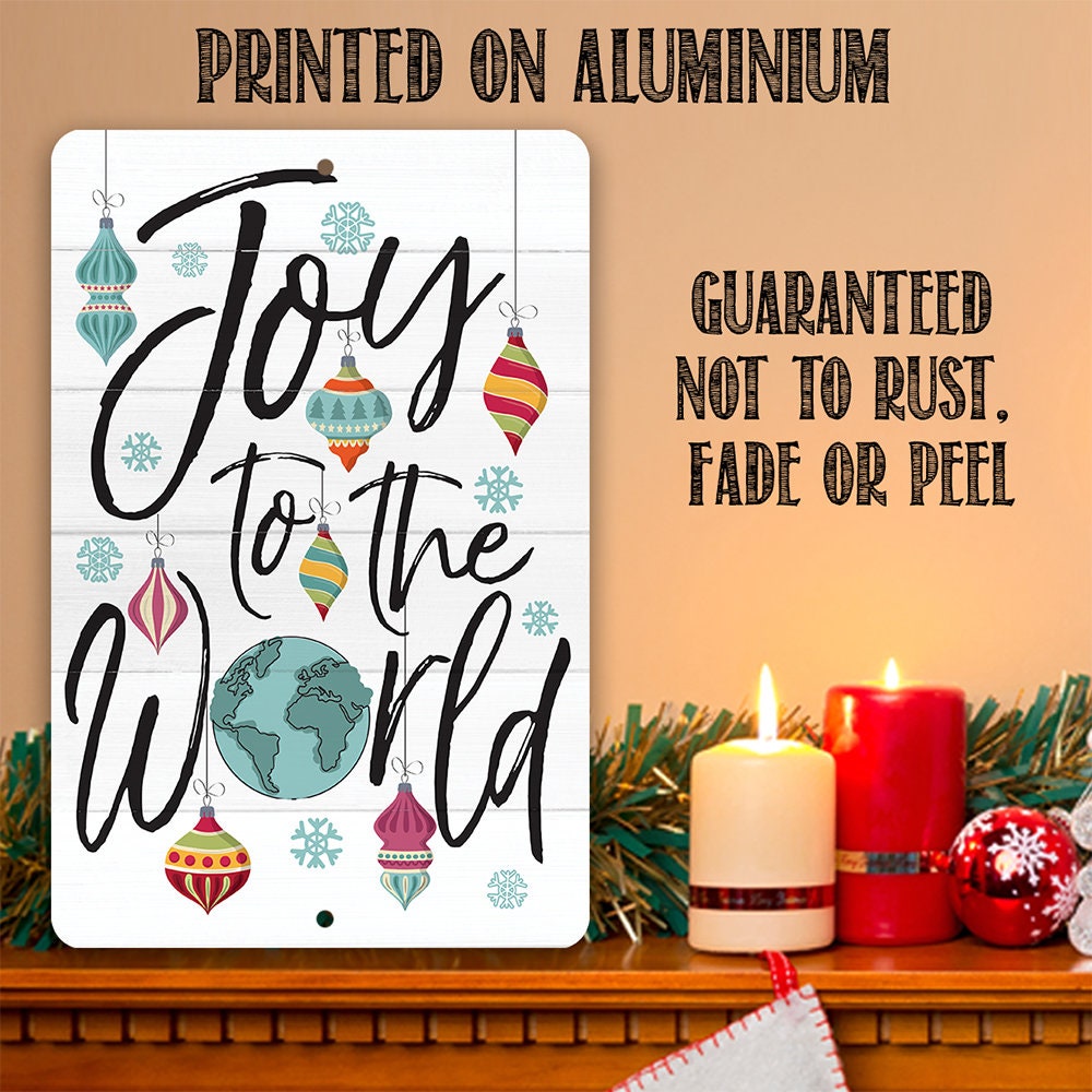 Joy To The World - Metal Sign