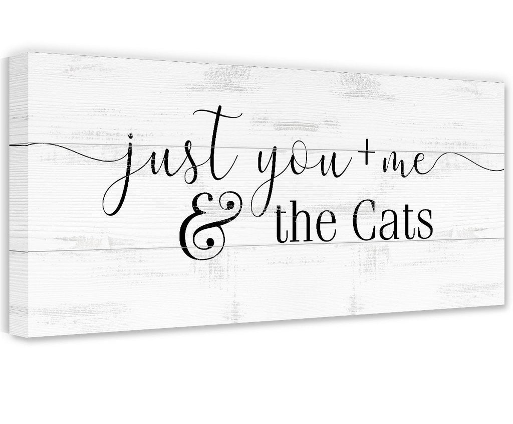 Just You and Me and The Cats - Canvas
