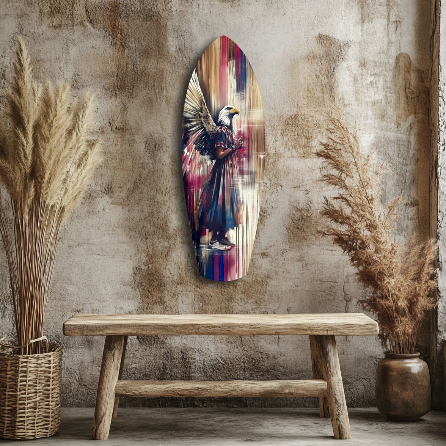 American Eagle Glass Wall Art