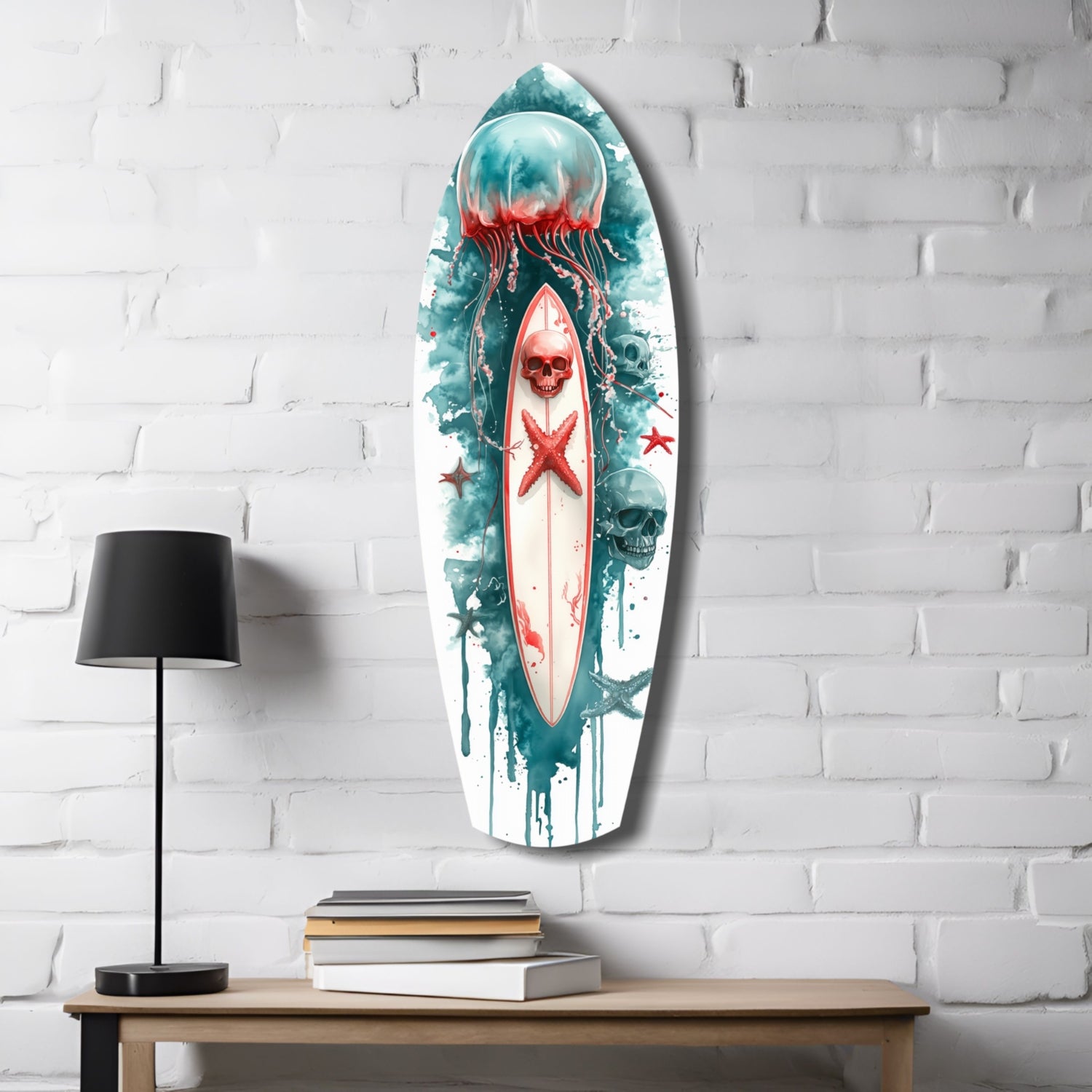 JellyFish Glass Wall Art