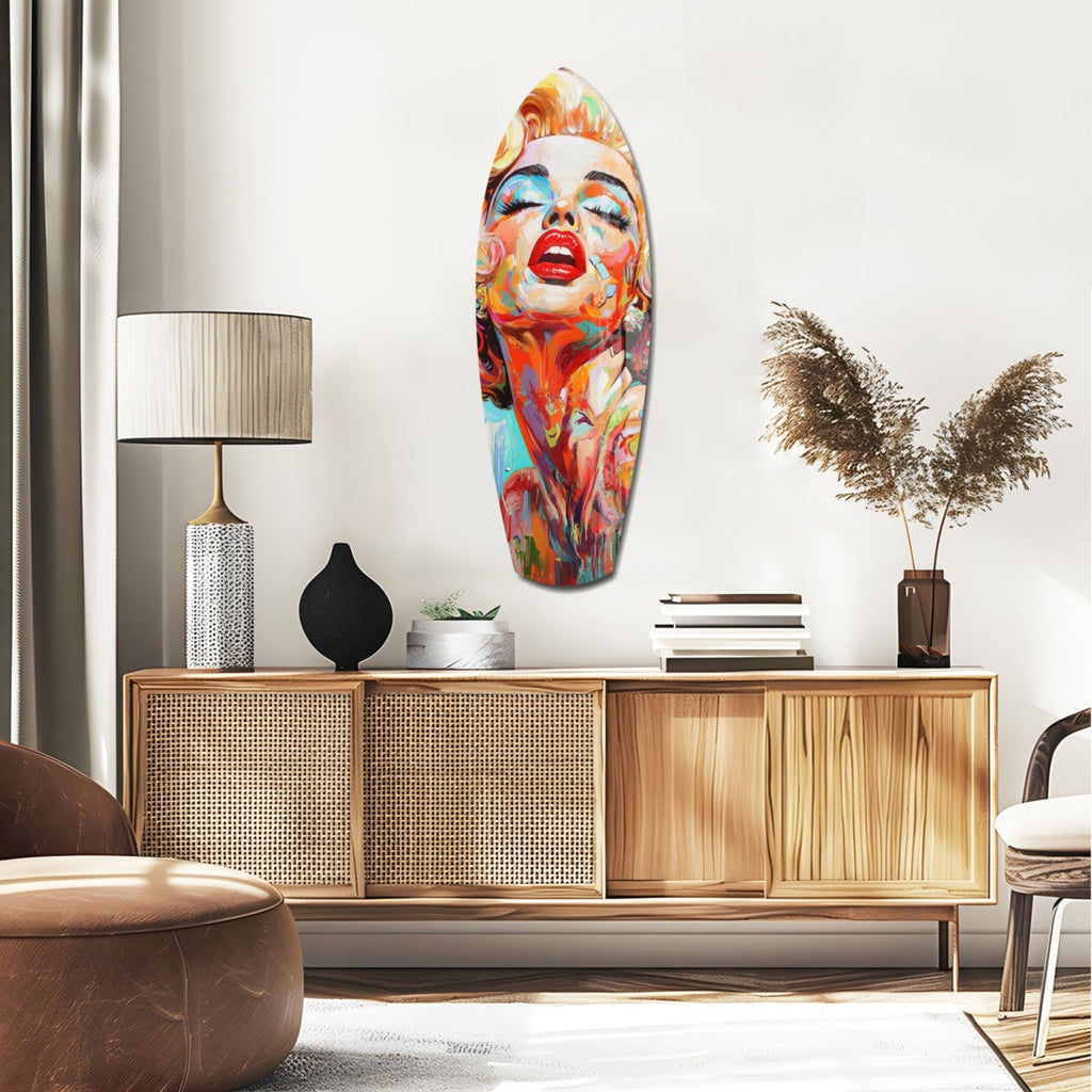 Marilyn Monroe Vintage Dreams Glass Wall Art