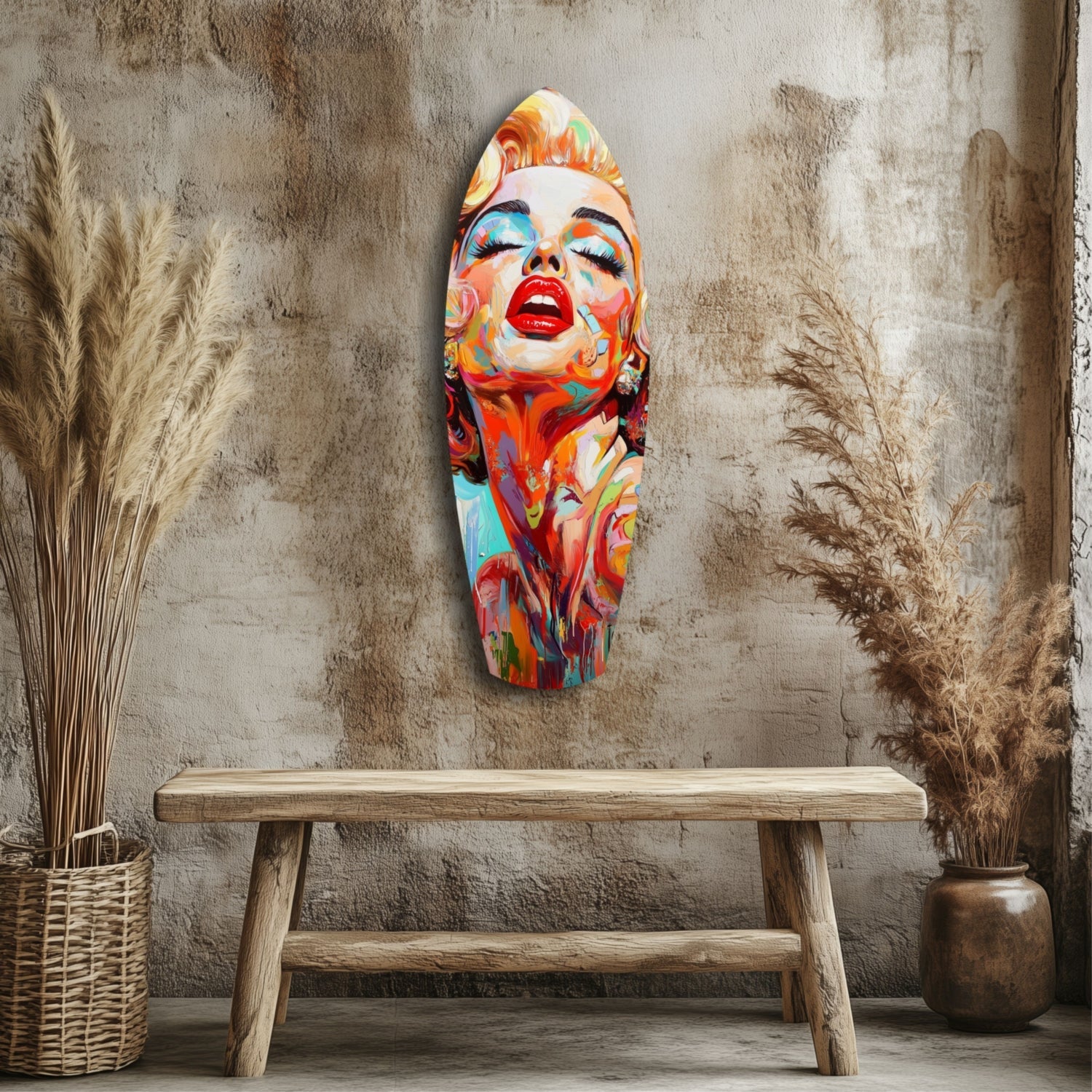 Marilyn Monroe Vintage Dreams Glass Wall Art