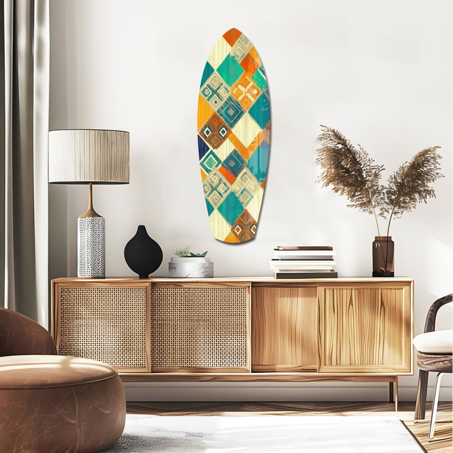 Abstract Art Glass Wall Art