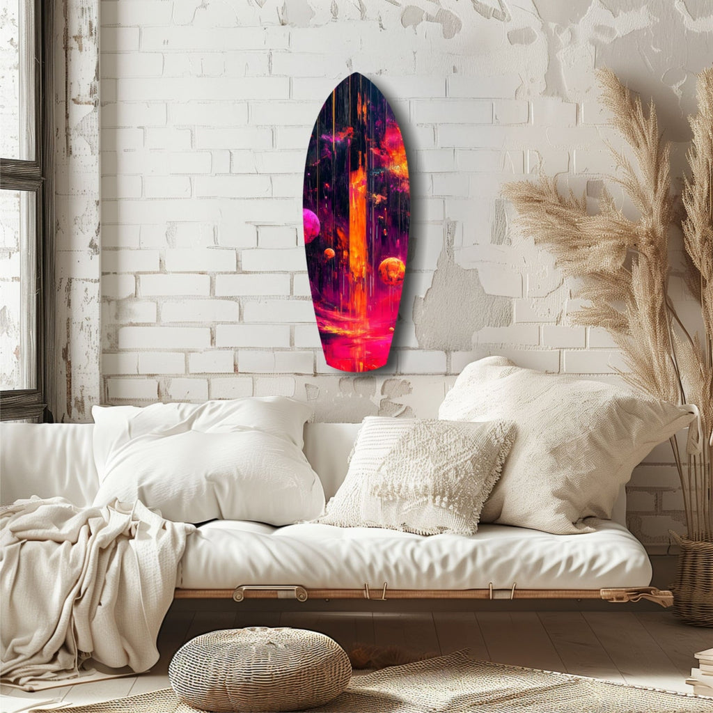 Kinetic Cosmos Glass Wall Art