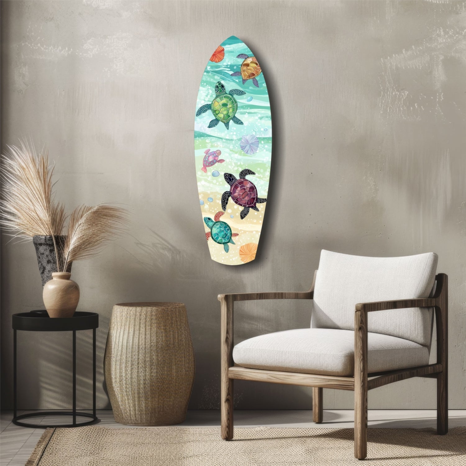 Caretta Caretta Glass Wall Art