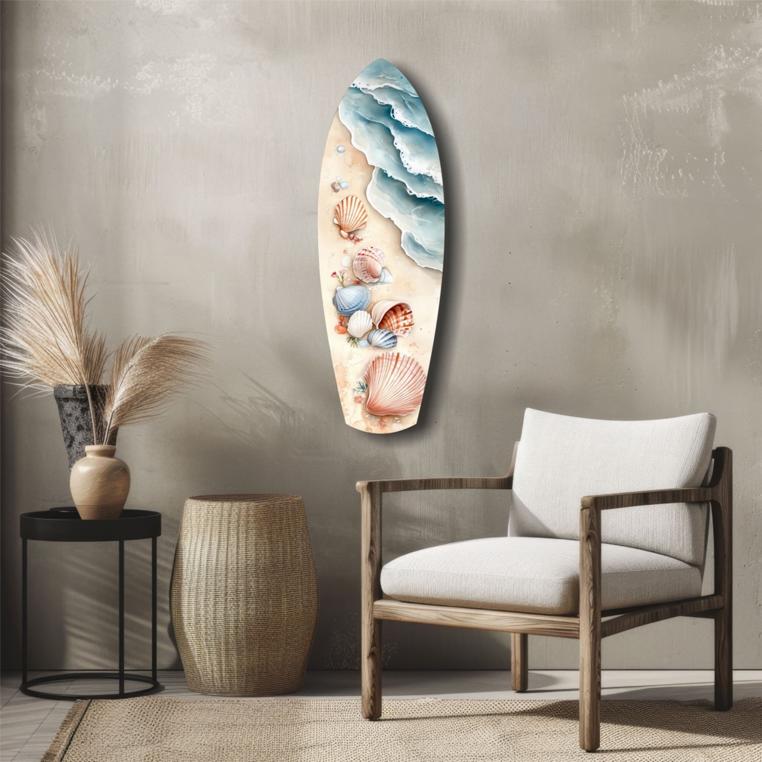Shoreline Treasures  Glass Wall Art