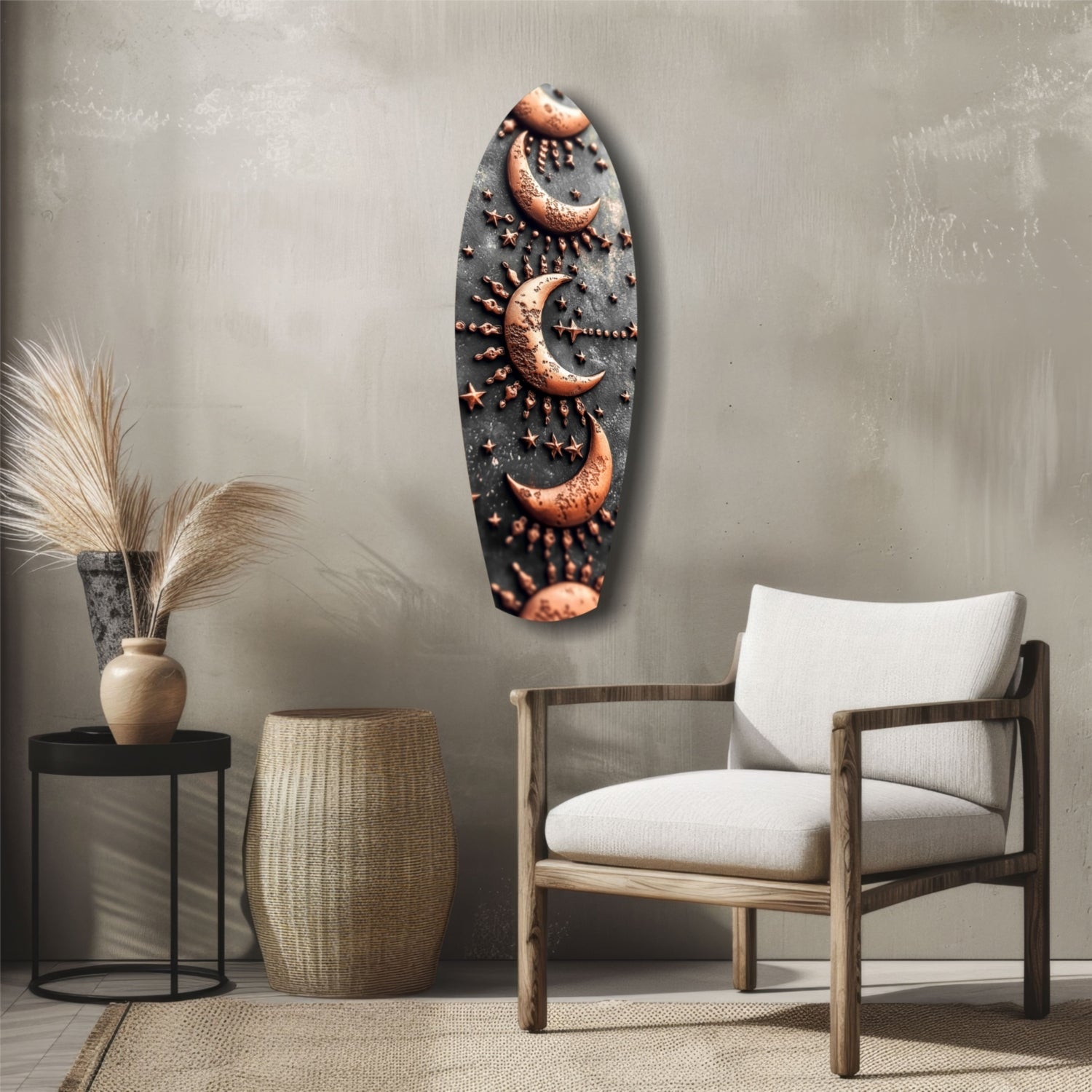 Lunar Order Glass Wall Art
