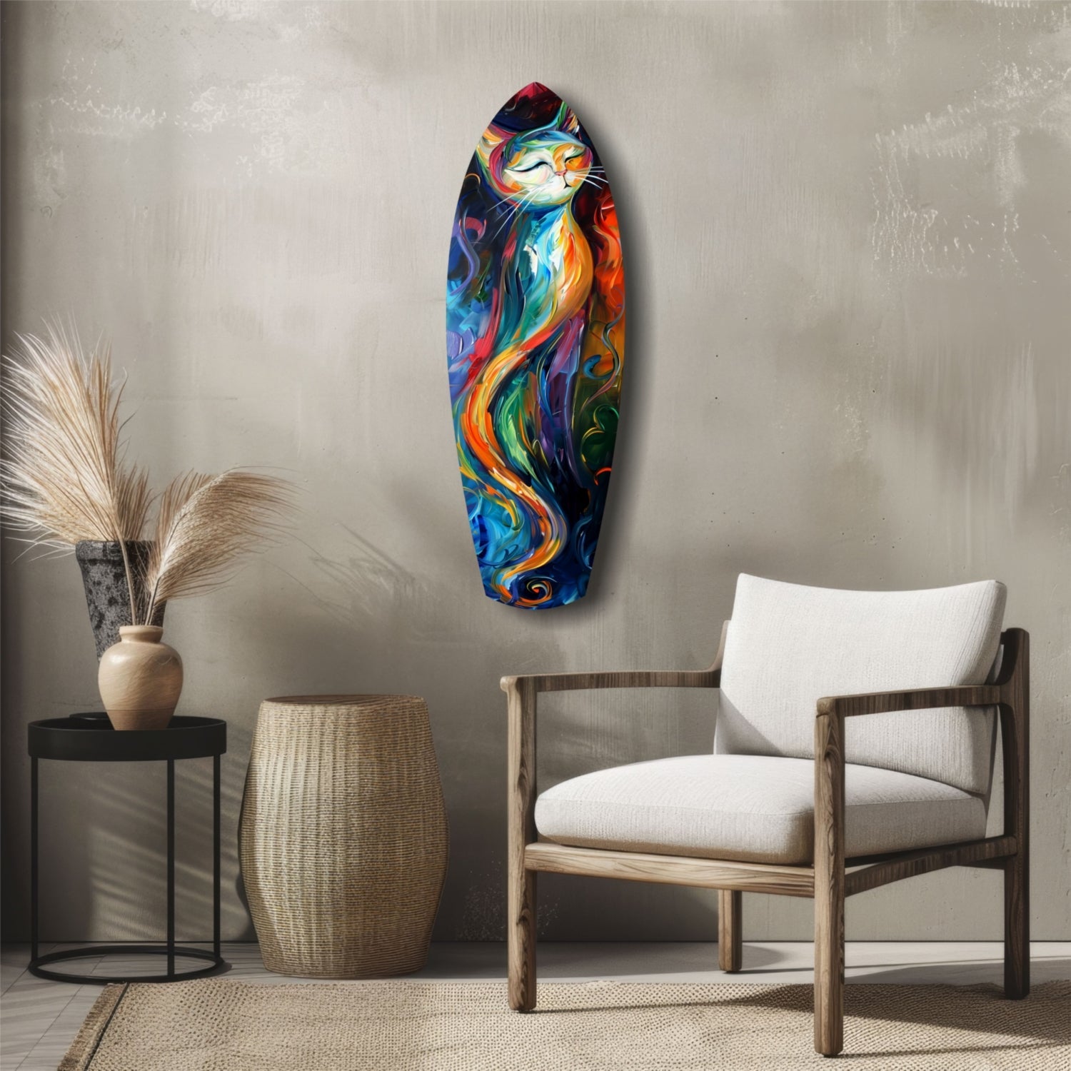 Cat Glass Wall Art