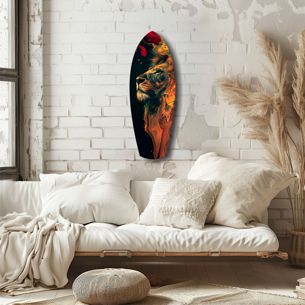 Lion Pride V5 Glass Wall Art
