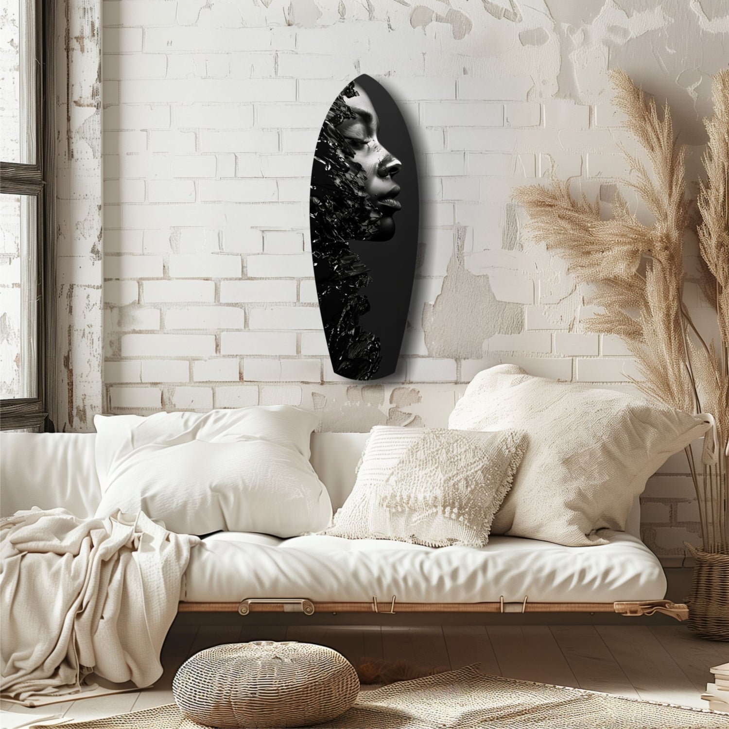 Woman Glass Wall Art