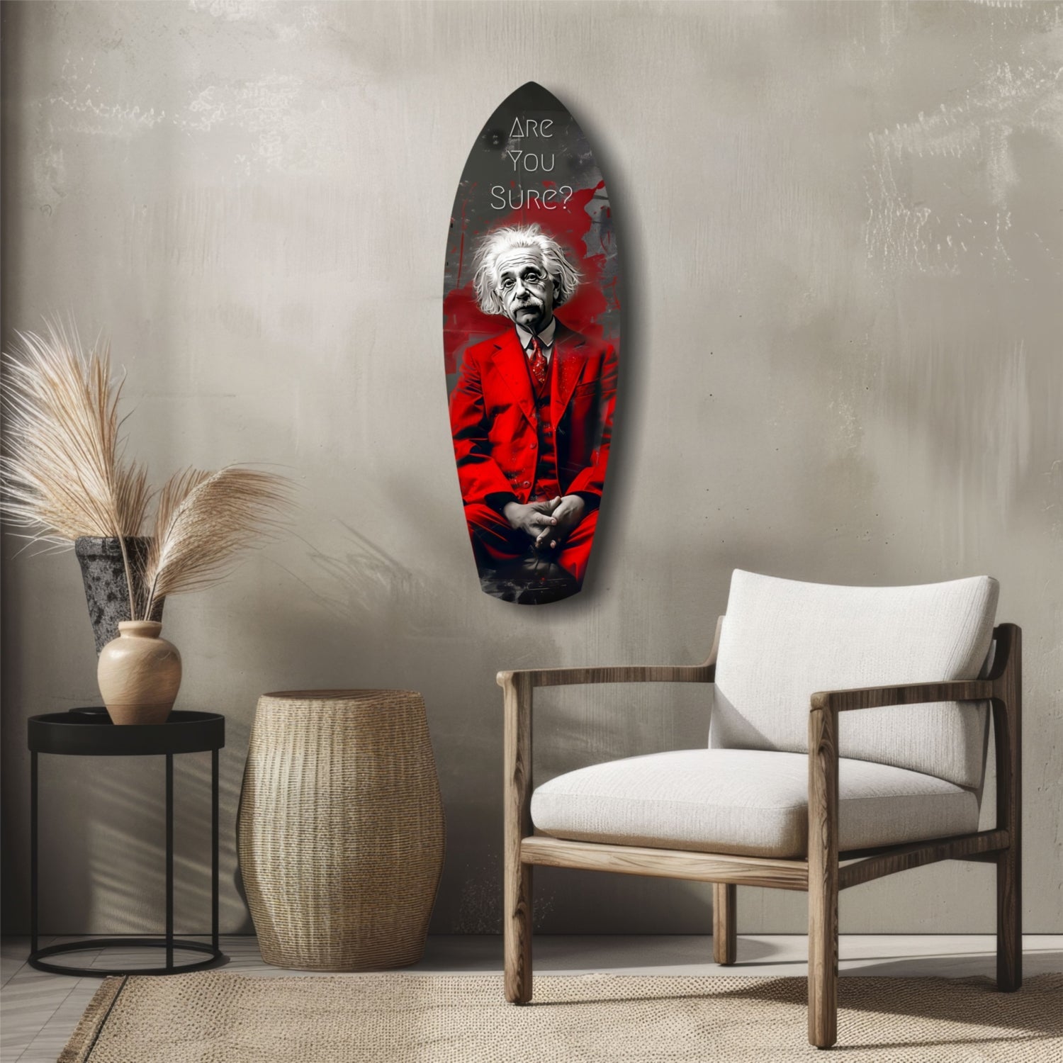 Are You Sure Glass Wall Art