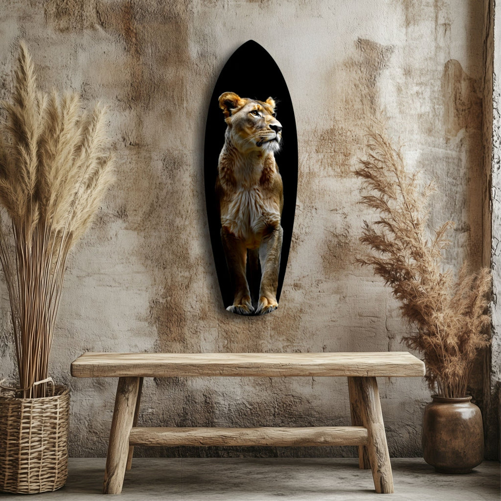 Lioness Glass Wall Art