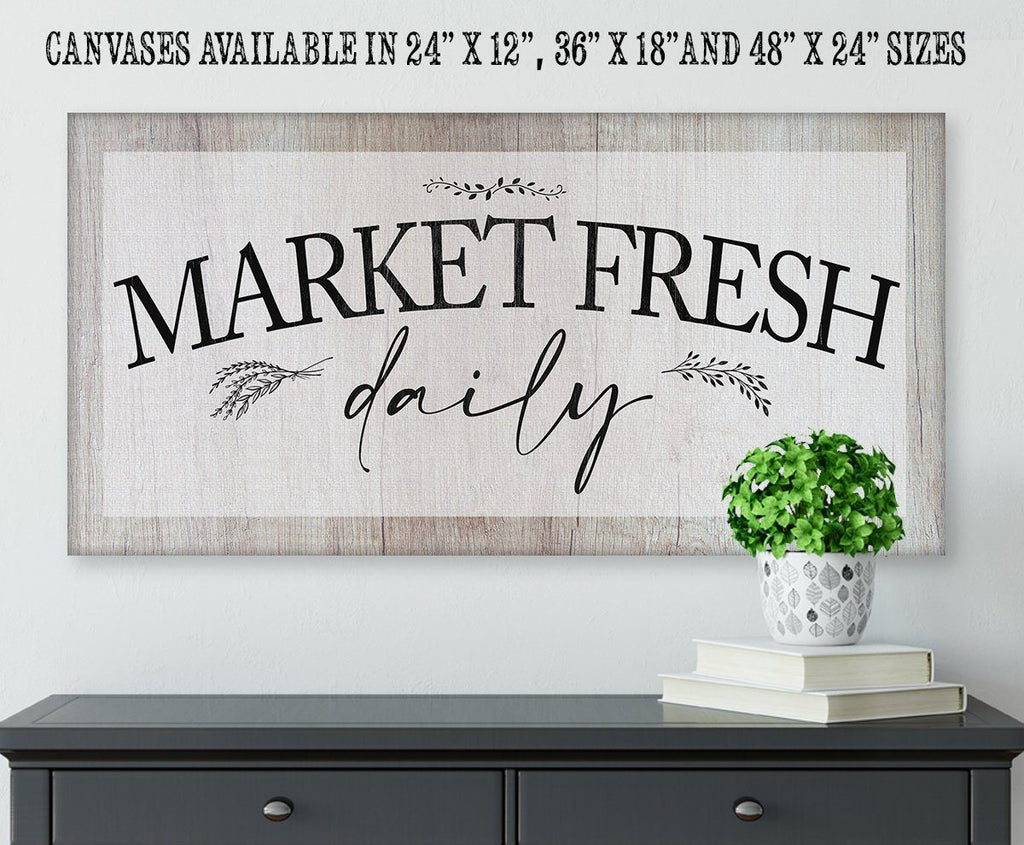 Market Fresh Daily - Canvas