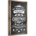 Merry Christmas Happy New Year - Canvas