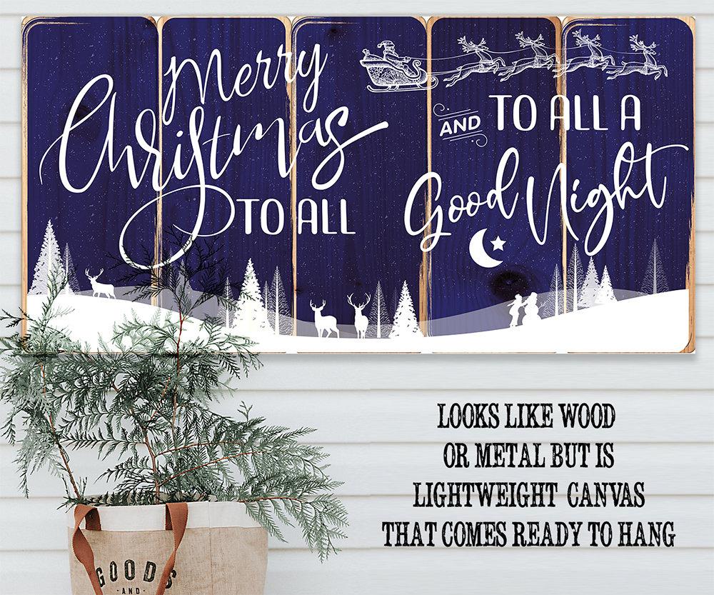 Merry Christmas To All - Canvas