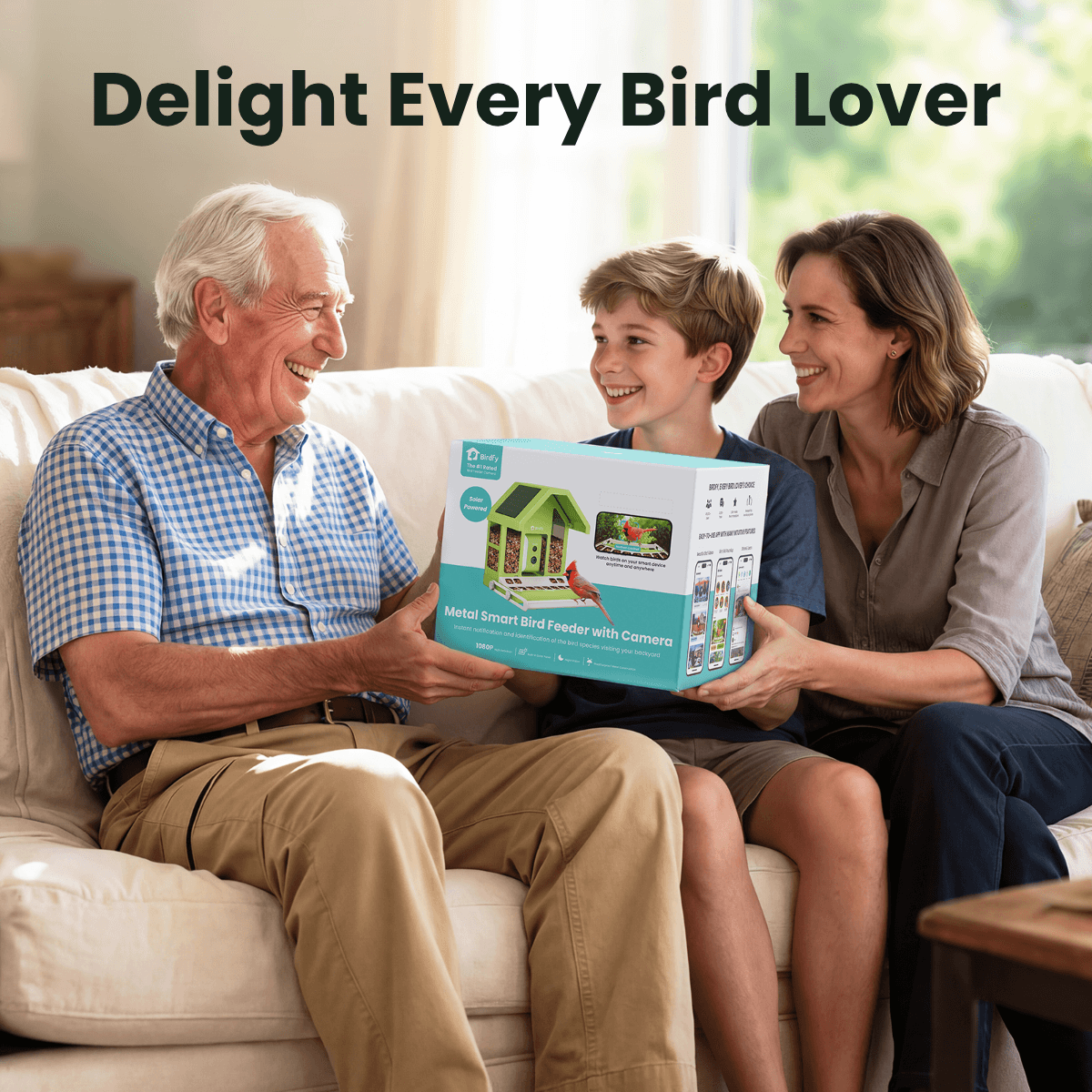 Birdfy Feeder Metal - Smart Metal Feeder with Camera