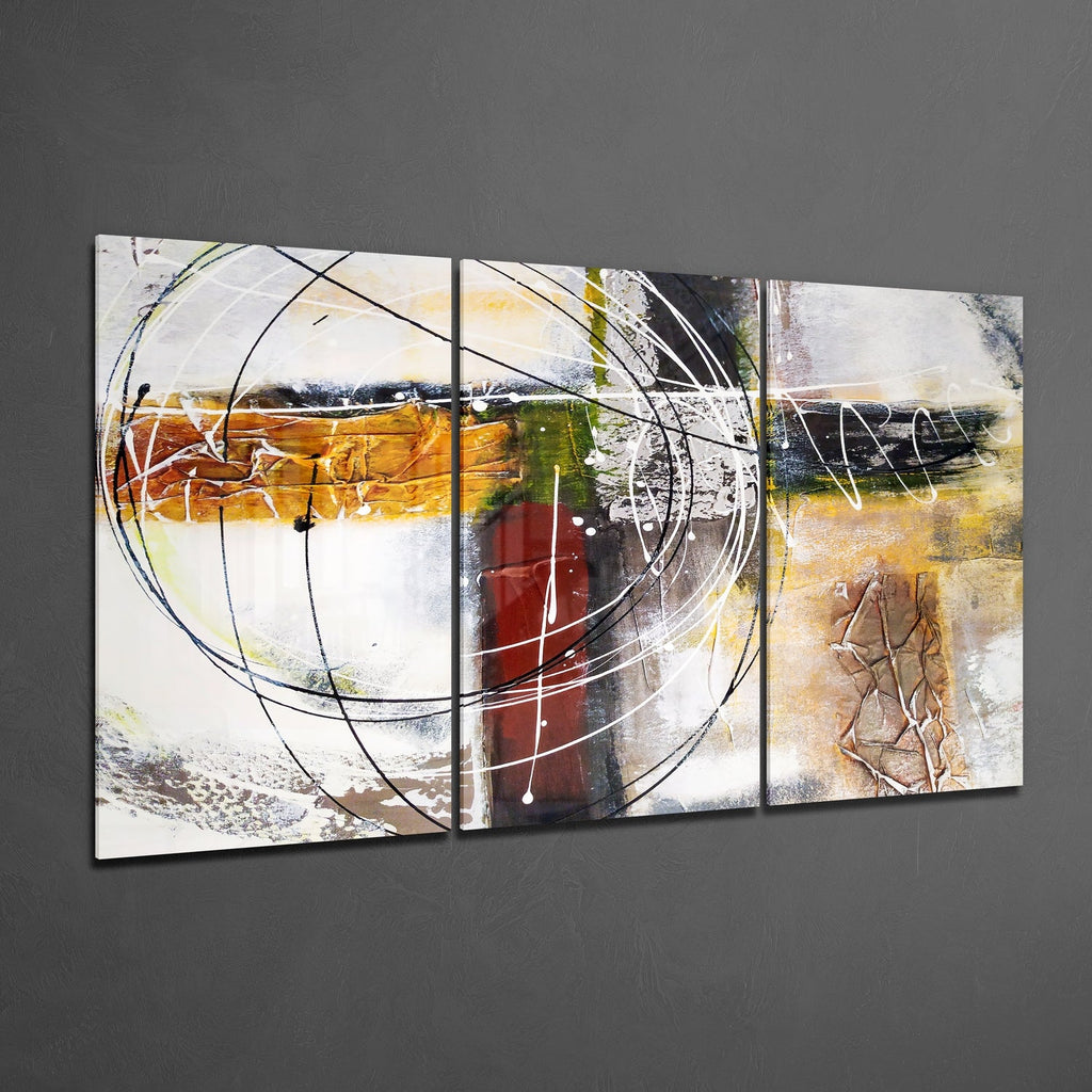 Here Glass Wall Art