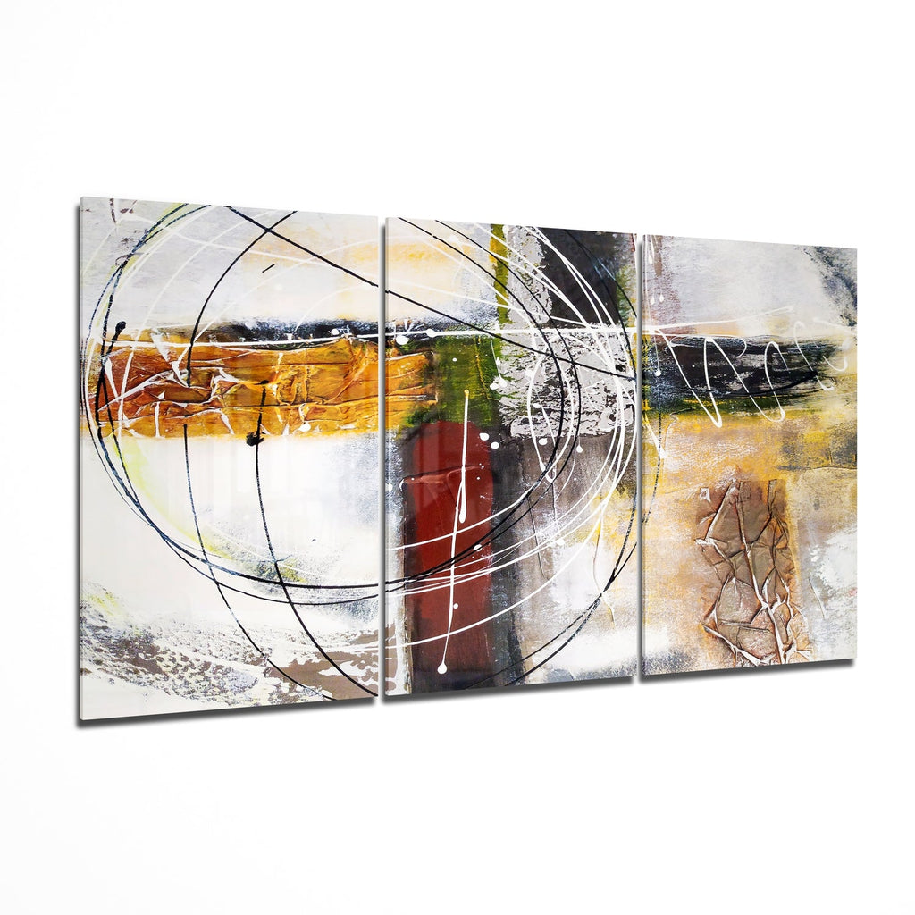 Here Glass Wall Art
