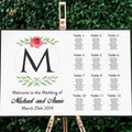 Monogram Wedding Seating Chart