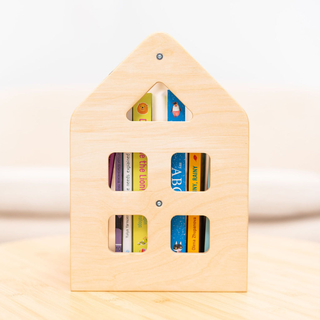 Dark Walnut Montessori Book Shelves