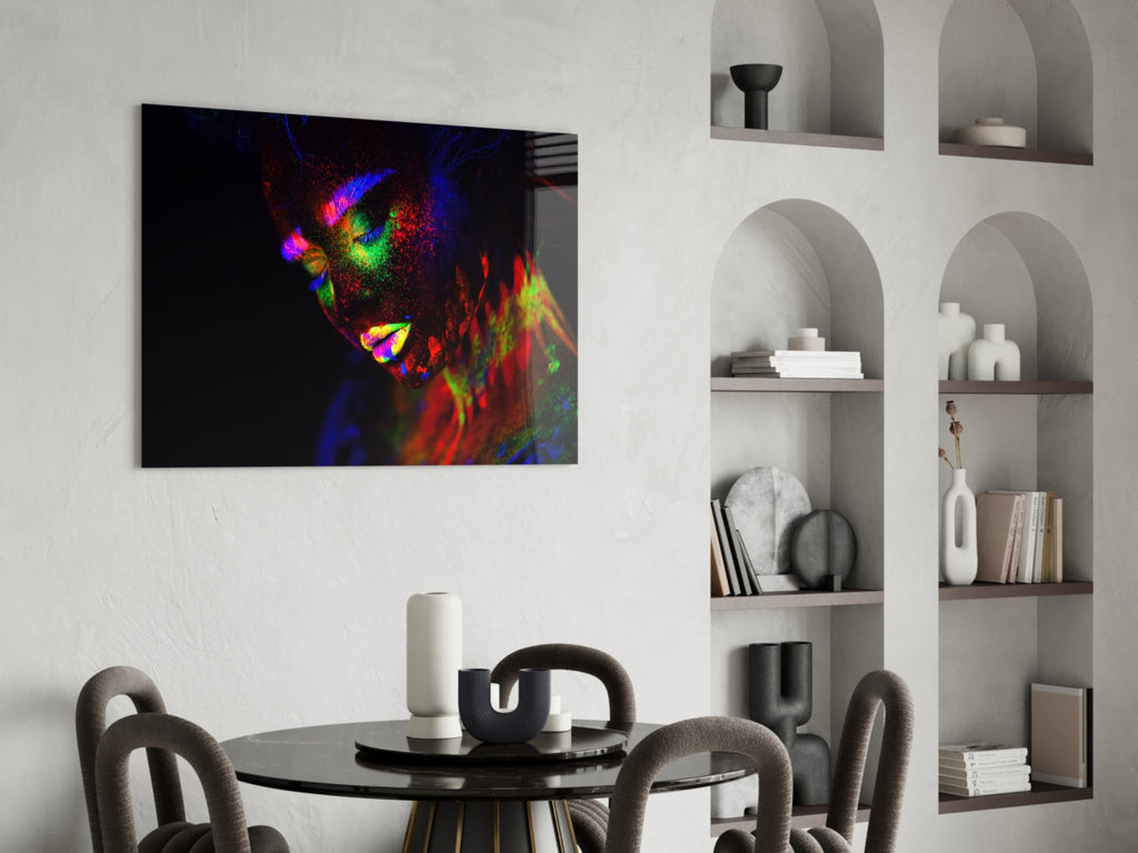 Female Portrait 30 Glass Wall Art
