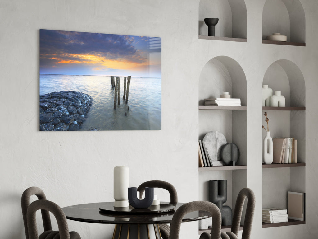 Sea Landscape Glass Wall Art