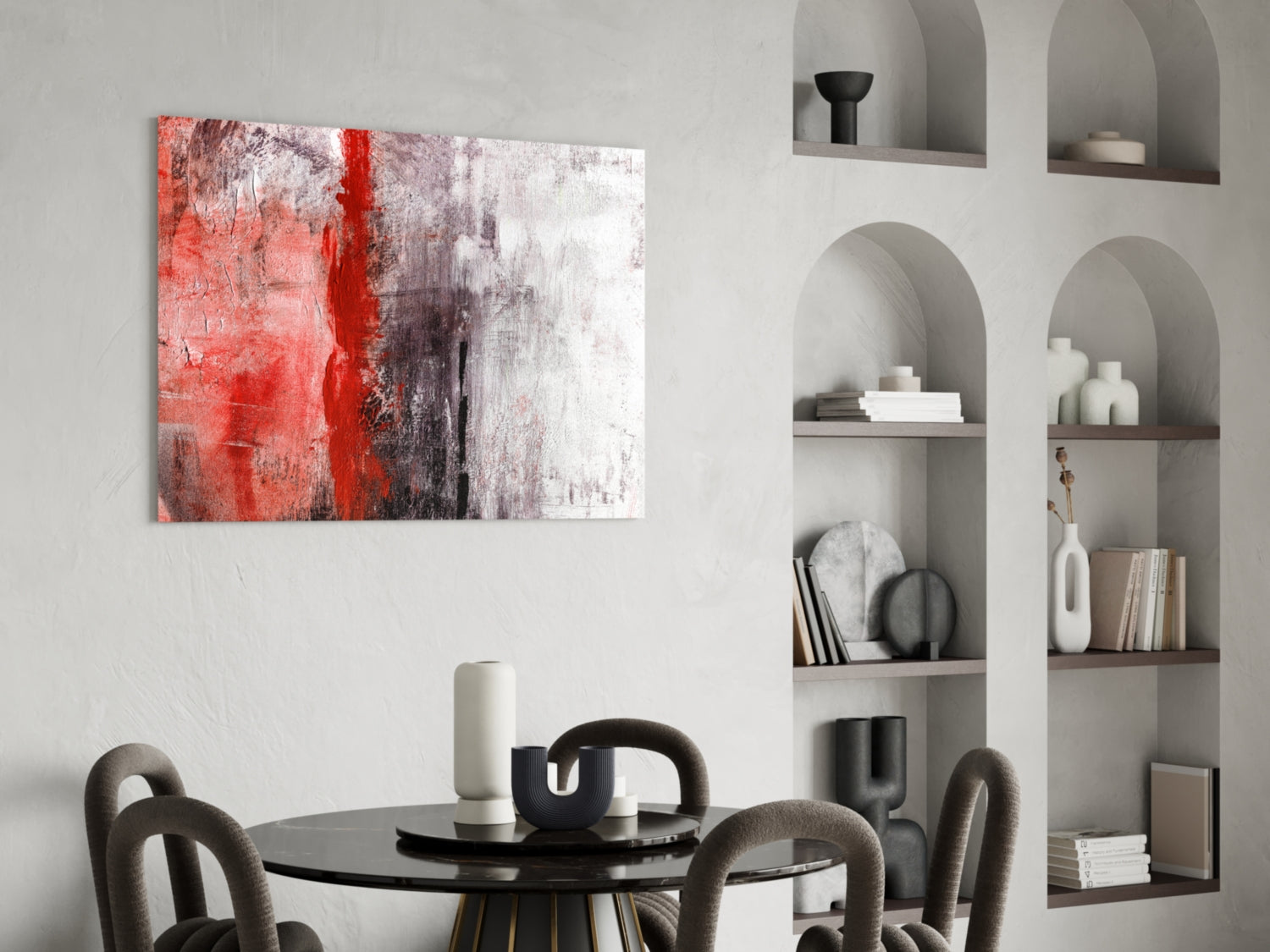 Abstract Glass Wall Art