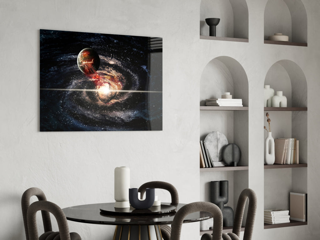 Space Glass Wall Art