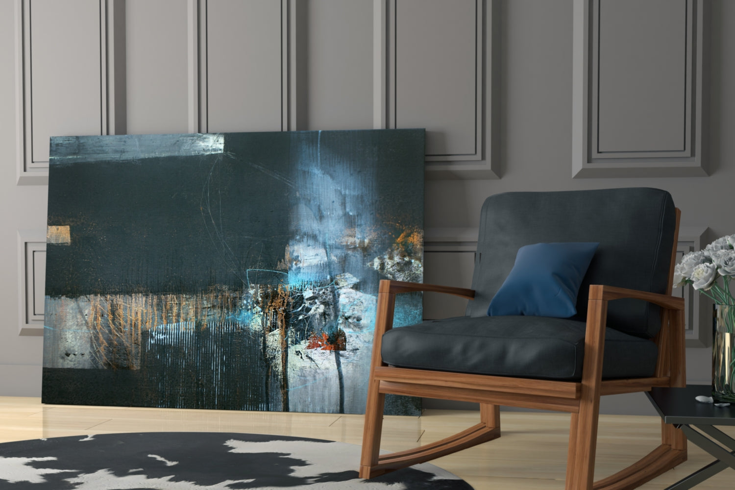 Abstract Art Glass Wall Art