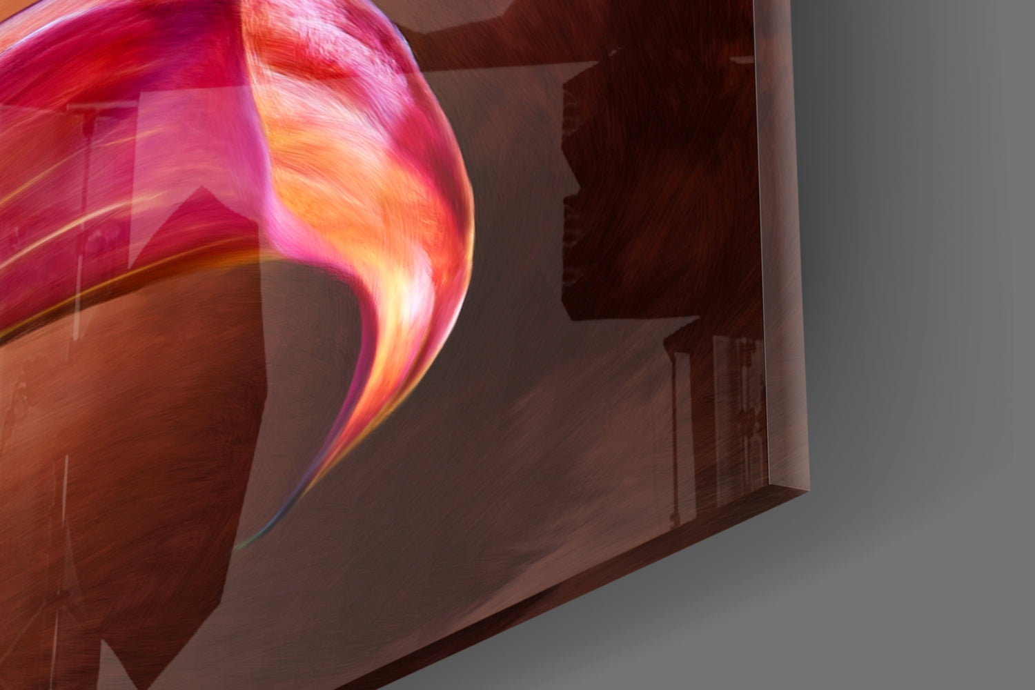Tulips Glass Wall Art