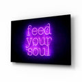 “Feed Your Soul” Glass Wall Art