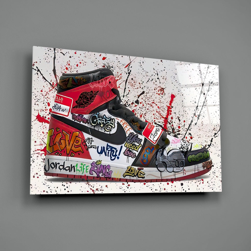 Gratifi Shoe Glass Wall Art