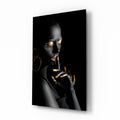 Silent Woman Glass Wall Art