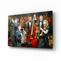 Music Group Glass Wall Art
