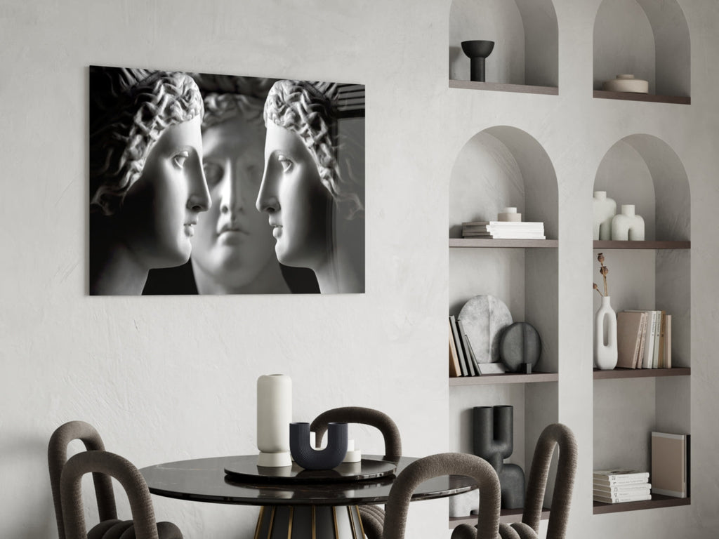 Statues Glass Wall Art