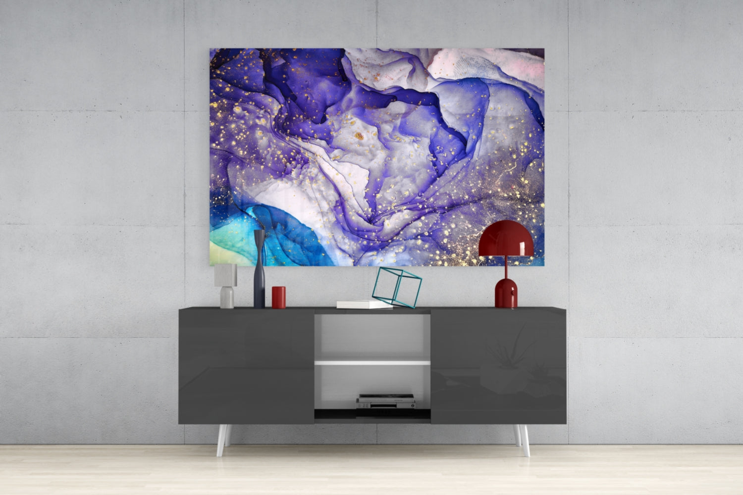 Colored Smoke Glass Wall Art