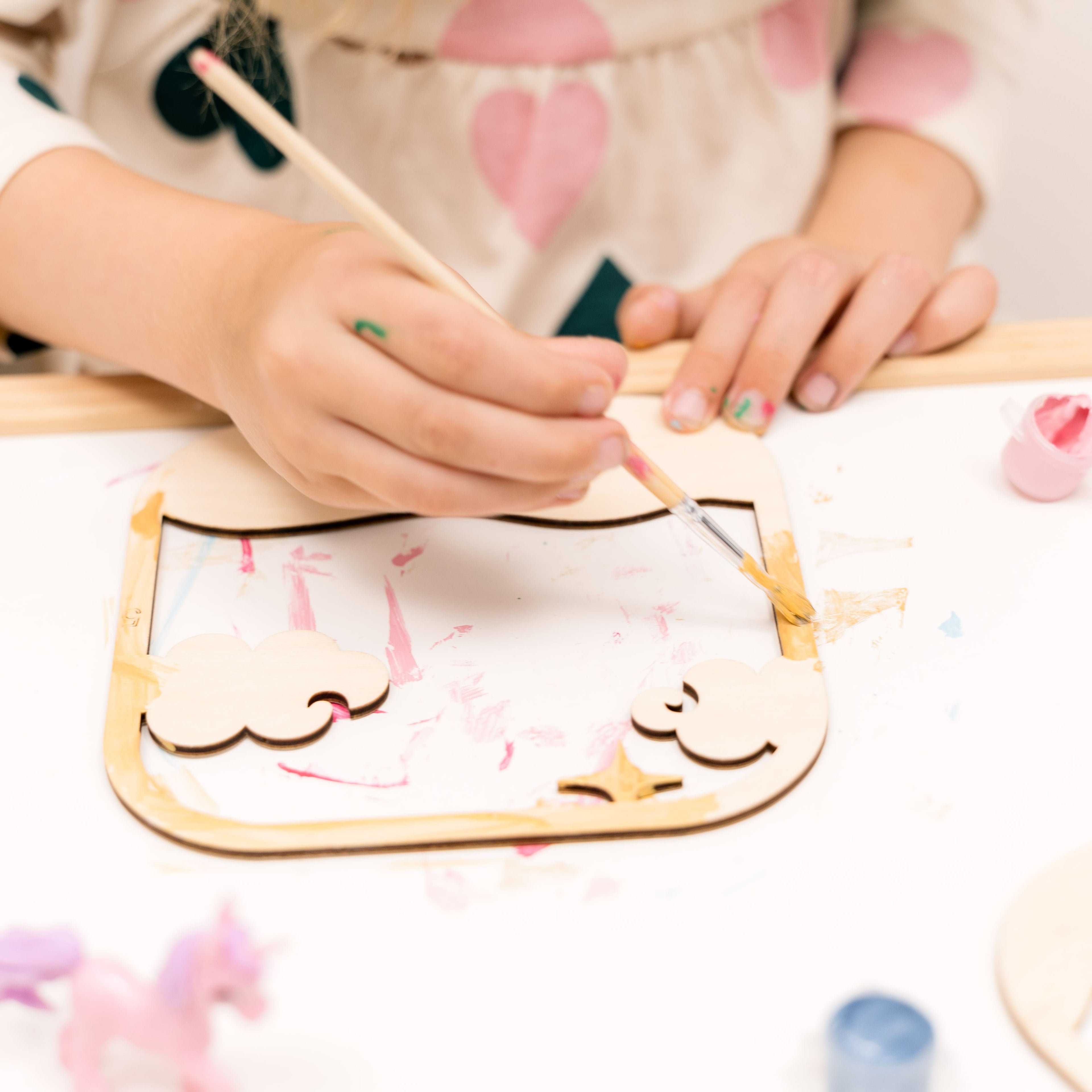 3D DIY Wood Painting Kit for Kids – Unicorn
