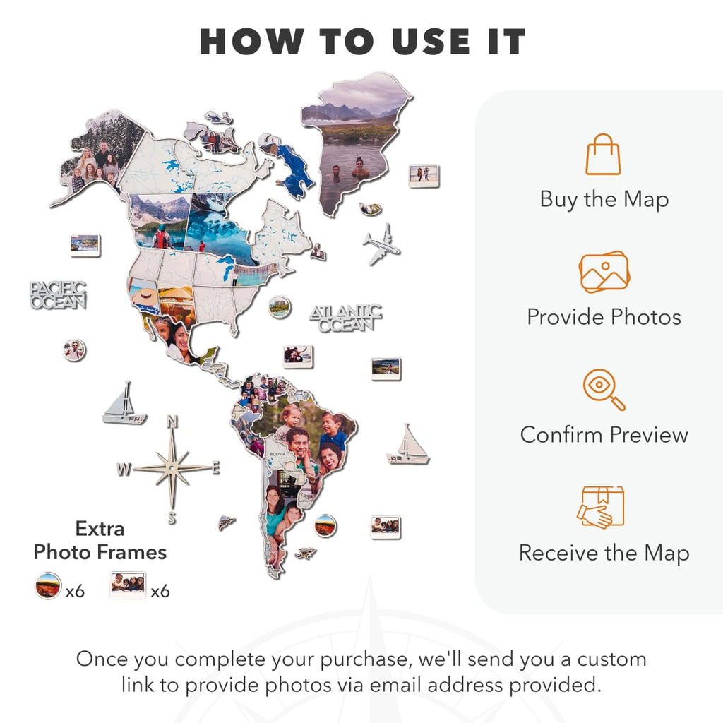 World Photo Map Midnight