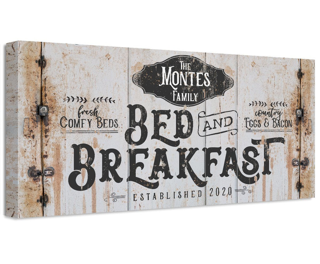 Personalized - Bed Breakfast - Canvas