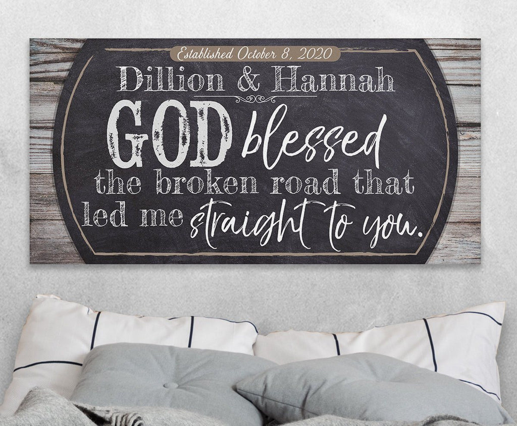 Personalized - Broken Road - Canvas