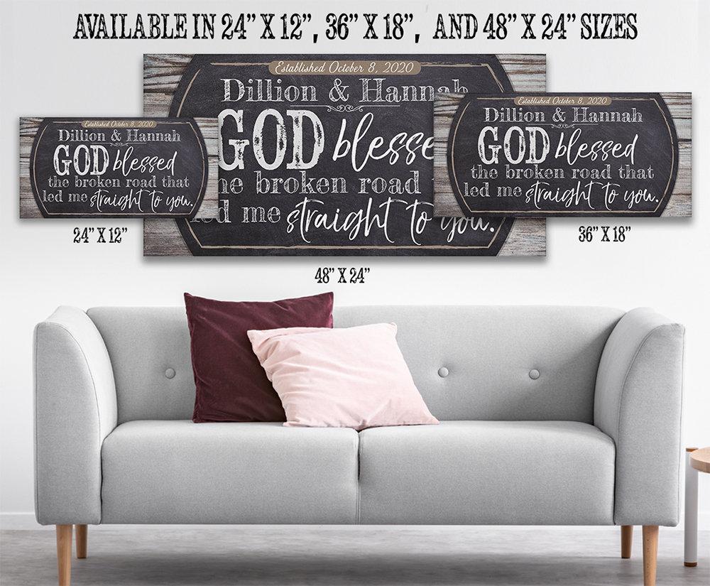 Personalized - Broken Road - Canvas